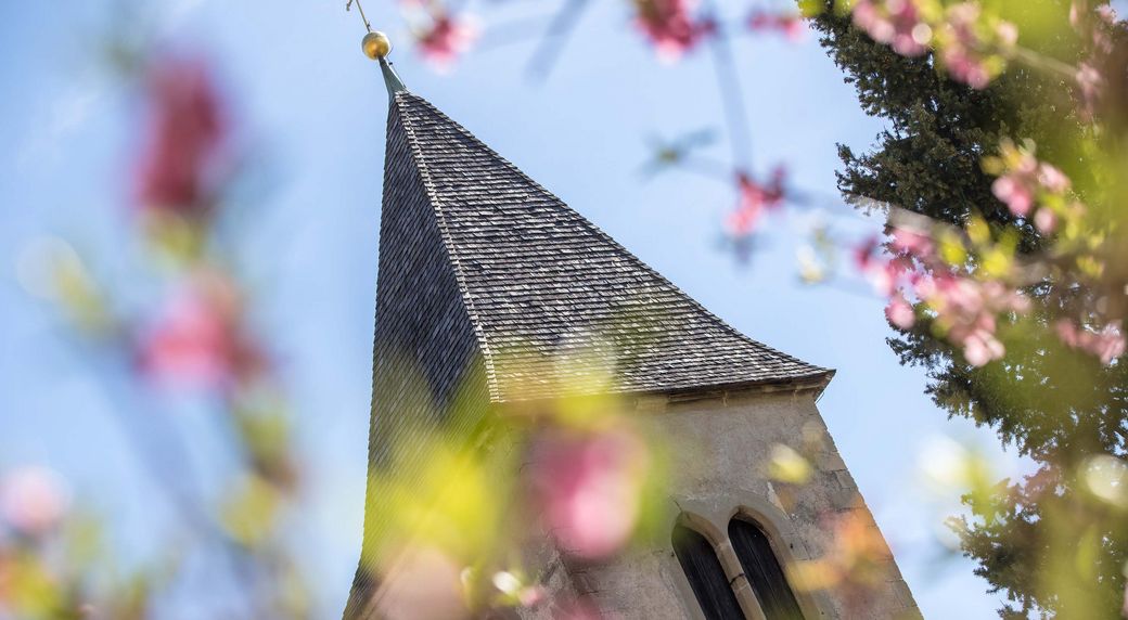 Kirchturm Tramin Südtiroler Weinstraße